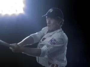 Robert Redford en una escena de la película The Natural.