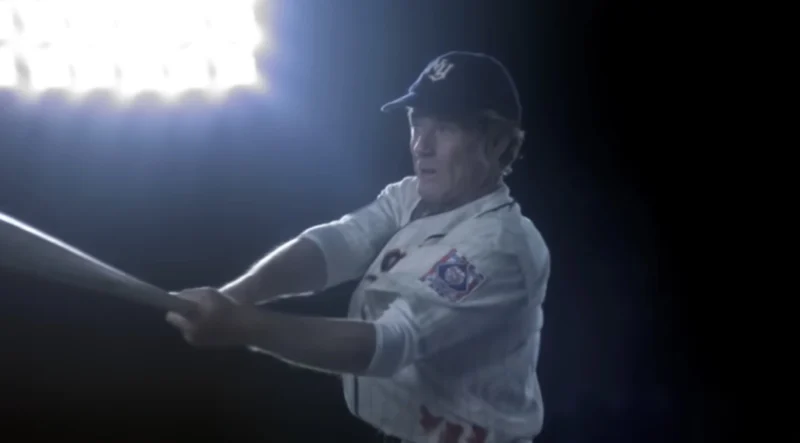 Robert Redford en una escena de la película The Natural.