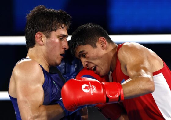 Foto: Marco Alonso Verde Alvarez durante la final de boxeo en los Juegos Olímpicos (Mauricio Sulaimán-COI) / Agencia EFE