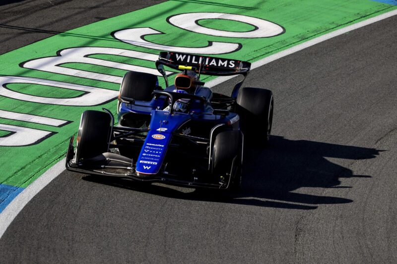 Zandvoort (Netherlands), 25/08/2024.- Logan Sargeant (Williams) during the F1 Grand Prix of the Netherlands in Zandvoort, the Netherlands, 25 August 2024. (Fórmula Uno, Países Bajos; Holanda-Franco Colapinto) EFE/EPA/REMKO DE WAAL