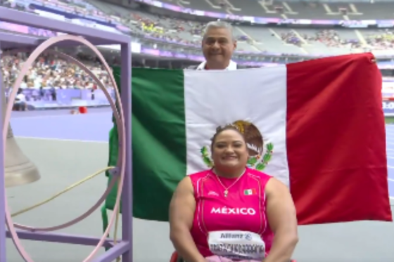 La de México, Gloria Zarza Guadarrama, se lleva el oro en lanzamiento de bala F54 (Foto: Captura de pantalla 'X' ClaroSports.)