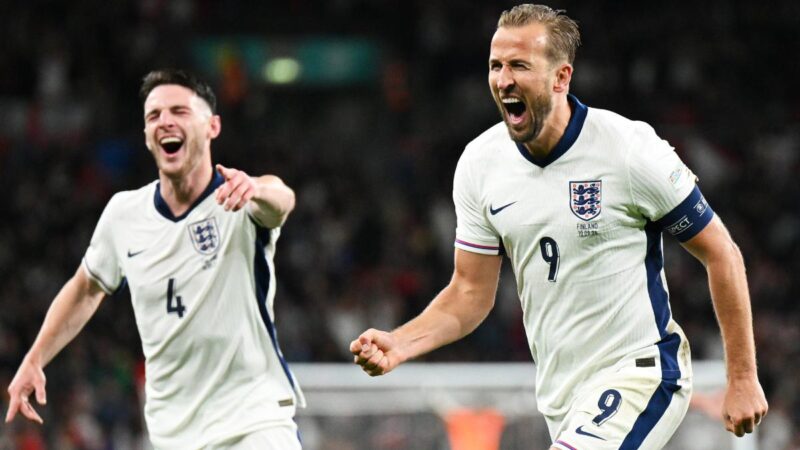 Doblete de Harry Kane en su partido 100 con Inglaterra