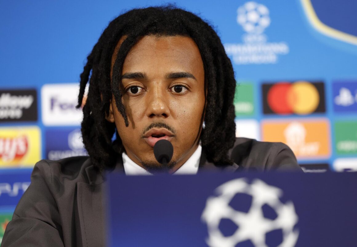 El defensa del Barcelona Jules Kounde en Mónaco. EFE/EPA/SEBASTIEN NOGIER