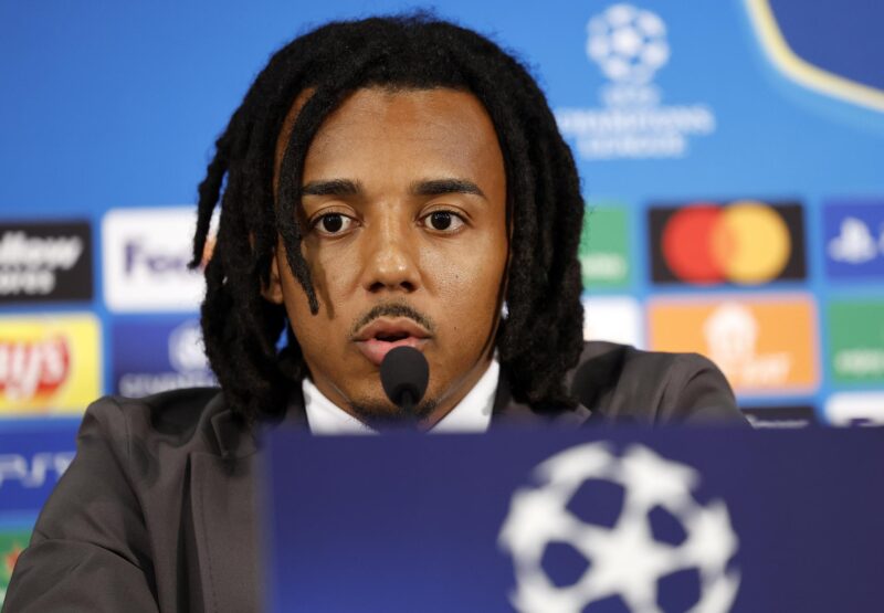 El defensa del Barcelona Jules Kounde en Mónaco. EFE/EPA/SEBASTIEN NOGIER