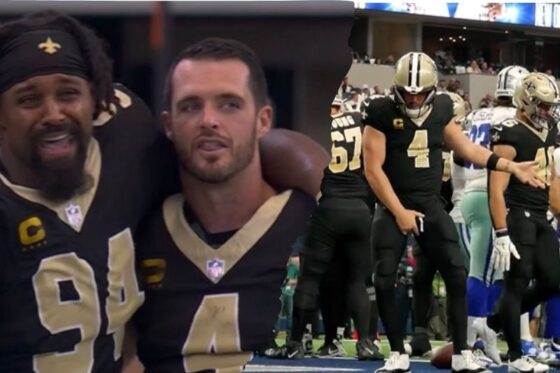 Derek Carr es multado por la NFL gracias a su celebración a lo Michael Jackson. (Fotos: Captura de pantalla 'X' Saints)