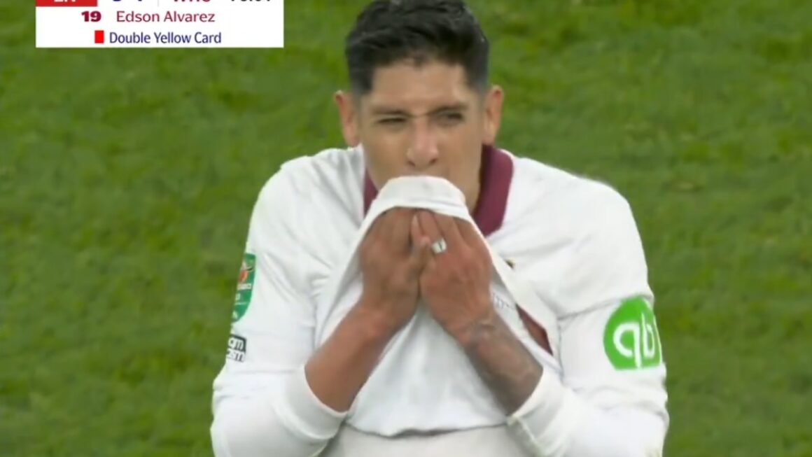 Edson Álvarez: Gol y expulsión en la derrota del West Ham