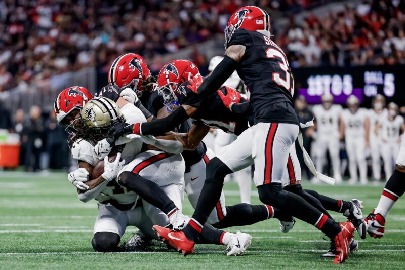 Saints y Falcons se citaron este domingo en Atlanta. EFE/EPA/ERIK S. LESSER