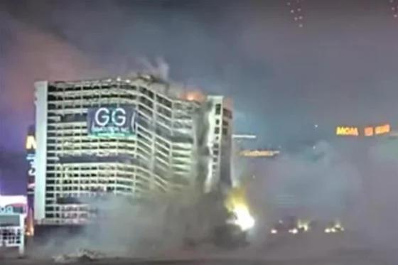 Demolición del Tropicana hotel