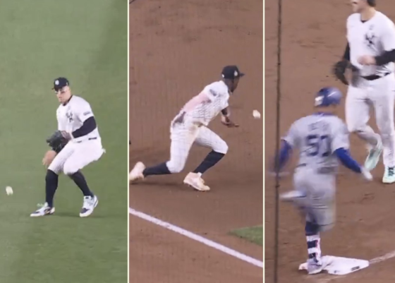 Los errores de los Yankees ante los Dodgers en la Serie Mundial