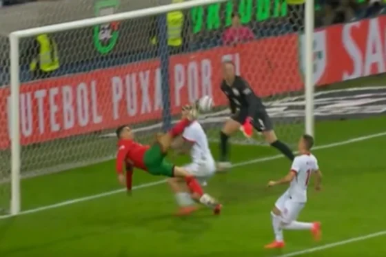 Chilena de Cristiano Ronaldo. (Foto: Captura de pantalla)