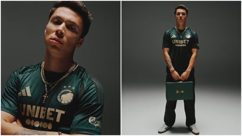 Rodrigo Huescas presenta tercera camiseta del Copenhague