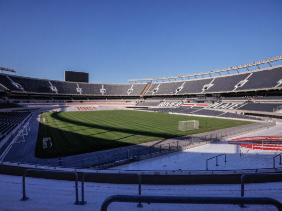 Fotografía del estadio Monumental. EFE/ Juan Ignacio Roncoroni