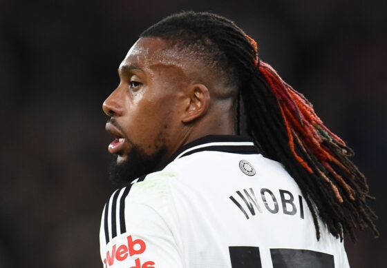 Liverpool (United Kingdom), 14/12/2024.- Fulham's Alex Iwobi looks on during the English Premier League soccer match between Liverpool FC and Fulham FC, in Liverpool, Britain, 14 December 2024. (Reino Unido) EFE/EPA/PETER POWELL