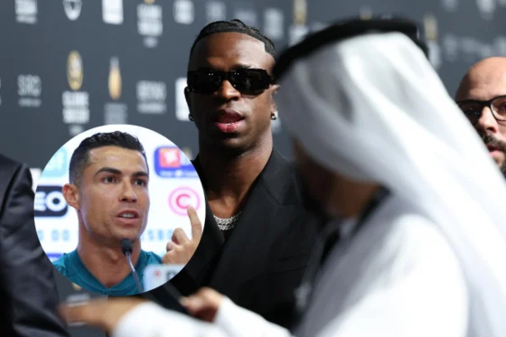 Cristiano Ronaldo sobre el Balón de Oro que no ganó Vinicius Jr. (Fotos: Agencia EFE)