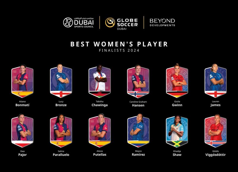Globe Soccer Awards 2024: Nominados, horarios y dónde ver Nominadas en los Globe Soccer Awards 2024, en la categoría de mejor jugadora. | @Globe_Soccer