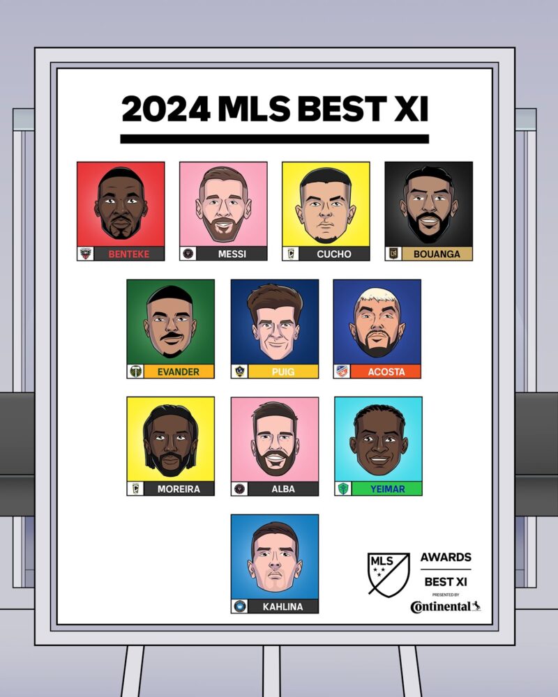 Lionel Messi encabeza el 'Equipo Ideal' de la MLS 2024 Lionel Messi