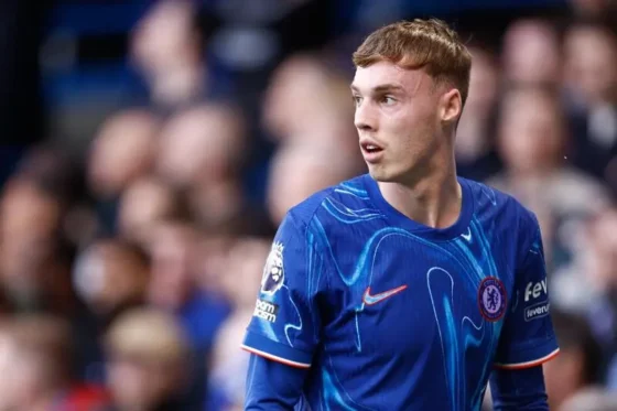 El jugador del Chelsea Cole Palmer durante el partido de la Premier League que han jugado Chelsea FC y Newcastle United, en Londres, Reino Unido. EFE/EPA/DAVID CLIFF