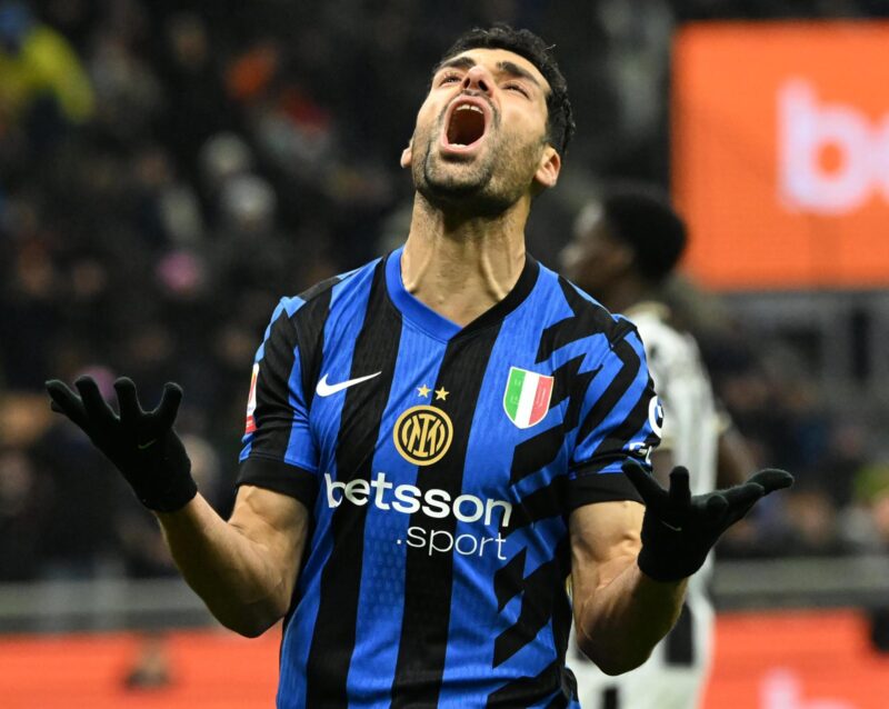Mehdi Taremi, en un momento del encuentro. EFE/EPA/DANIEL DAL ZENNARO