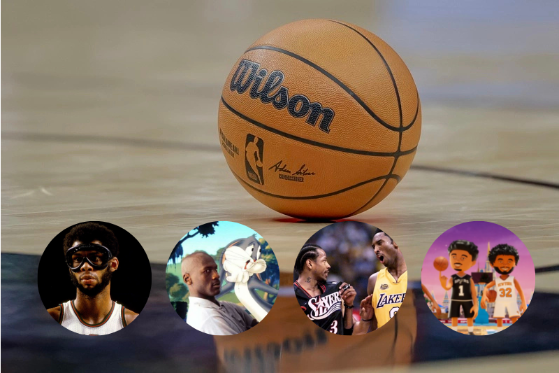 La conexión entre la NBA y la cultura popular. (Foto EFE / Capturas de Pantalla)
