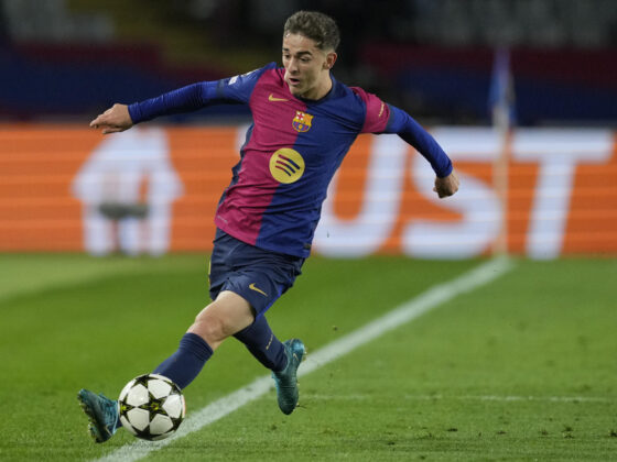 El centrocampista del FC Barcelona, Gavi. EFE / Alejandro García.