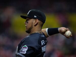 Paredes, jugador de los Houston Astros en las Grandes Ligas, se fue de 3-1 con una carrera producida, mientras que el veterano Murillo bateó de 2-2 con una empujada. Archivo. EFE/Carlos Ramírez