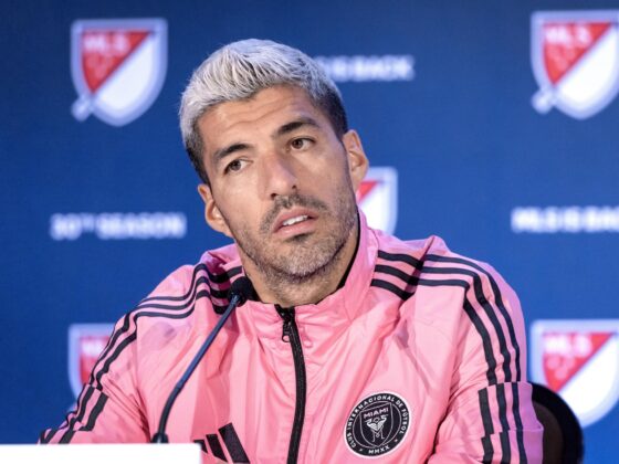 El delantero del Inter Miami Luis Suárez se declaró este jueves ilusionado con la participación del Inter Miami en el Mundial de Clubes. EFE/EPA/CRISTOBAL HERRERA-ULASHKEVICH