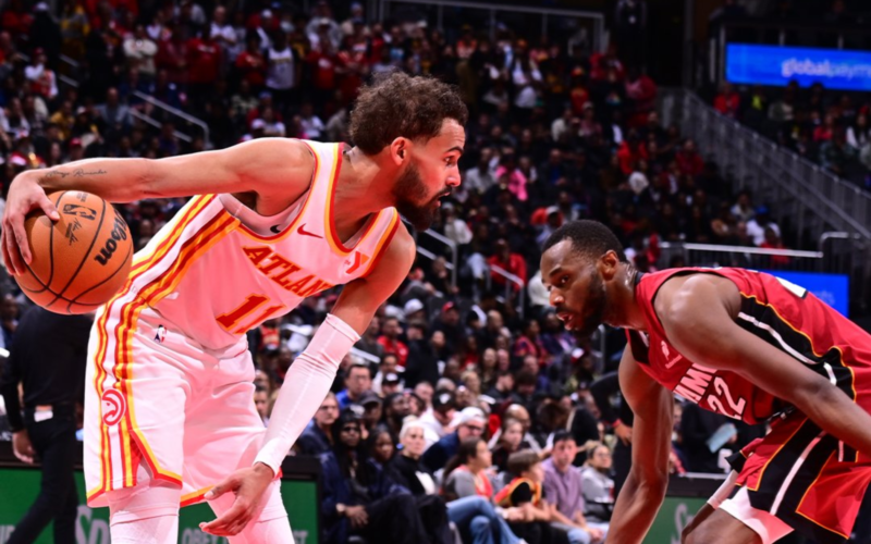 Atlanta Hawk vs. Miami Heat - 24/02/2025. / X: @ATLHawks