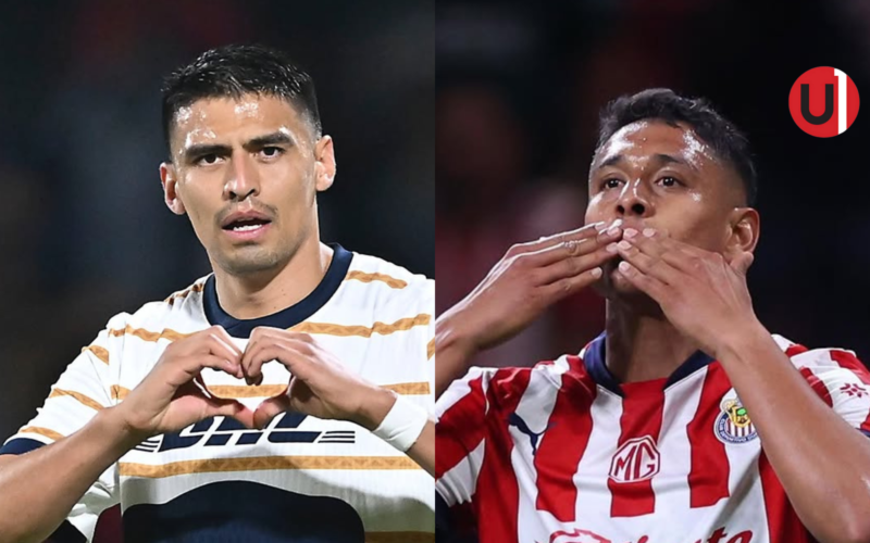 Pumas vs. Chivas - 28/2/2025. Unanimo Deportes.