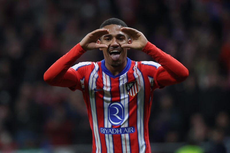 Cuartos de Final Copa del Rey: Partidos, horarios y dónde ver El centrocampista del Atlético Samuel Lino celebra tras marcar el tercer gol, durante el partido de cuartos de final de la Copa del Rey de fútbol en el estadio Metropolitano. EFE/Kiko Huesca