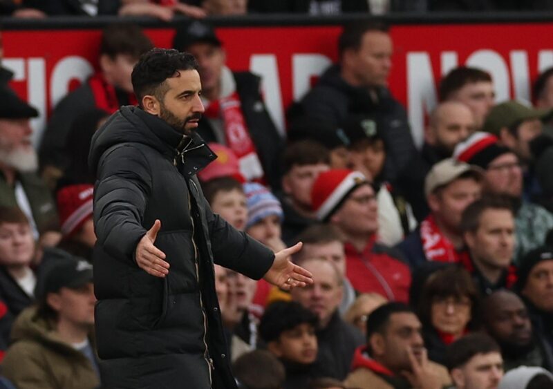 Onana vs Matic: “Eres el peor portero de la historia” Ruben Amorim, entrenador del Manchester United, gesticula durante la derrota ante el Crystal Palace. EFE/EPA/ADAM VAUGHAN.