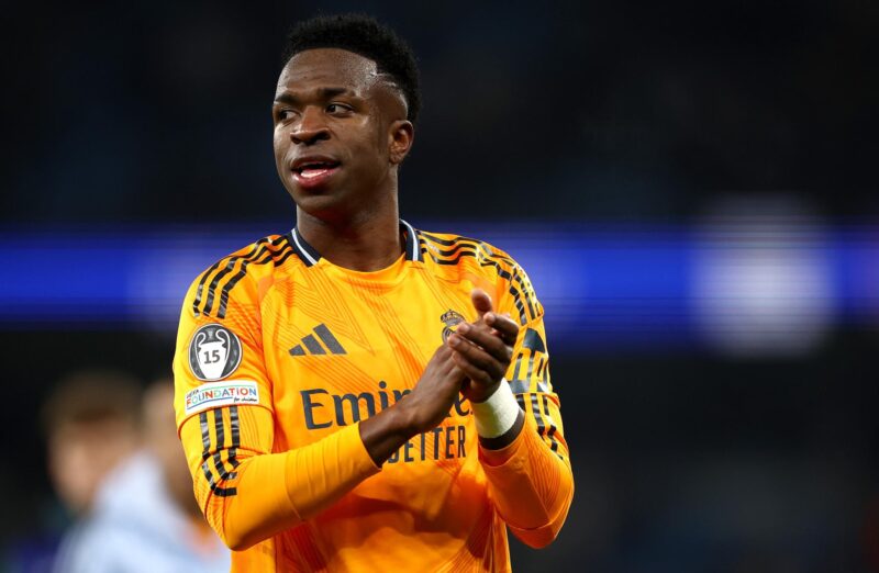 Vinicius Junior durante el partido del Real Madrid ante el Manchester City. EFE/EPA/ADAM VAUGHAN