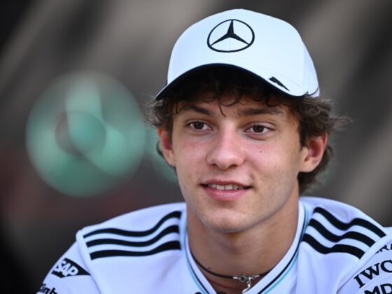 Melbourne (Australia), 13/03/2025.- Andrea Kimi Antonelli of Mercedes in the paddock during the Australian Grand Prix at Albert Park Circuit in Melbourne, Victoria, Australia, 13 March 2025. EFE/EPA/JOEL CARRETT AUSTRALIA AND NEW ZEALAND OUT