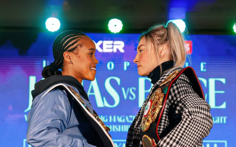 Natasha Jonas vs. Lauren Price. / Instagram: @boxxer