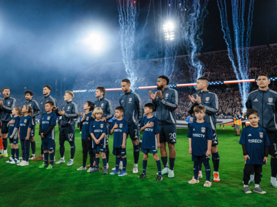 Jugadores de San Diego FC en la previa del partido ante St. Louis City. / X: @sandiegofc