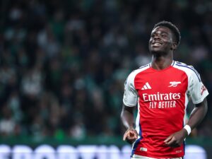 Bukayo Saka, delantero del Arsenal. EFE/EPA/RODRIGO ANTUNES