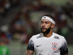 Memphis Depay de Corinthians. EFE/ Miguel Gutiérrez