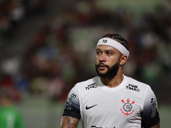 Memphis Depay de Corinthians. EFE/ Miguel Gutiérrez