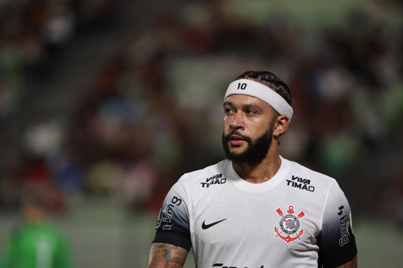 Memphis Depay de Corinthians. EFE/ Miguel Gutiérrez