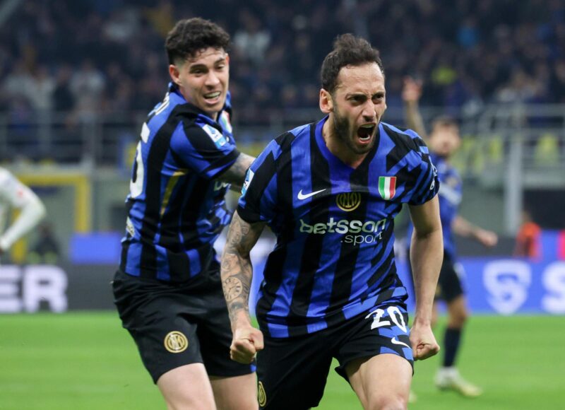Calhanoglu, tras el empate a dos del Inter. EFE/EPA/Roberto Bregani