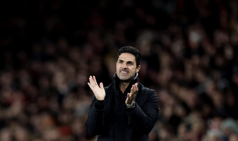 Arsenal sorprende al Real Madrid con Declan Rice imparable Mikel Arteta, técnico del Arsenal. EFE/EPA/ANDY RAIN