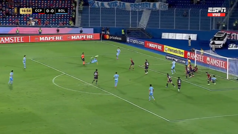 Gol en la Copa Libertadores candidato al Púskas. Captura de pantalla.