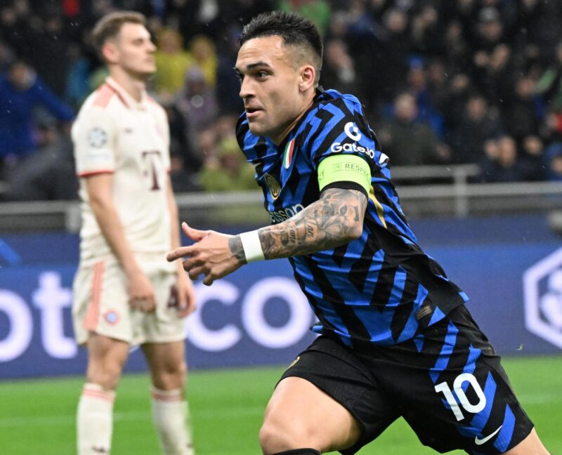 Lautaro Martínez: ‘El Inter está hecho para cosas grandes’ El argentino Lautaro Martínez celebra su gol que supuso el empate a uno con el Bayern Múnich en un partido en el que el equipo italiano logró la clasificación para las semifinales de la Liga de Campeones. EFE/EPA/DANIEL DAL ZENNARO