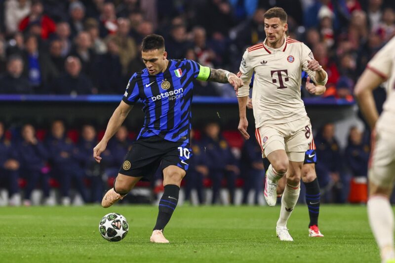 El jugador del Inter Lautaro Martinez durante el partido de ida de cuartos de la UEFA Champions League que han jugado FC Bayern Munich e Inter Milan en Múnich, Alemania. EFE/EPA/FILIP SINGER