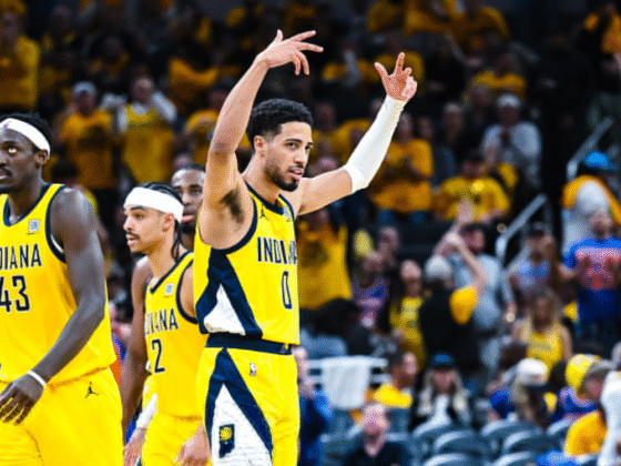 Victoria de Indiana Pacers ante New York Knicks. / X: @Pacers