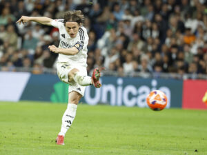 El centrocampista del Madrid Luka Modric. . EFE/Blanca Millez