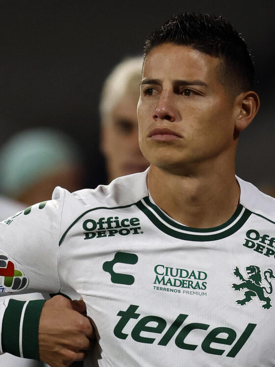 James Rodríguez del León reacciona ante Cruz Azul. Imagen de archivo. EFE/ Sáshenka Gutiérrez