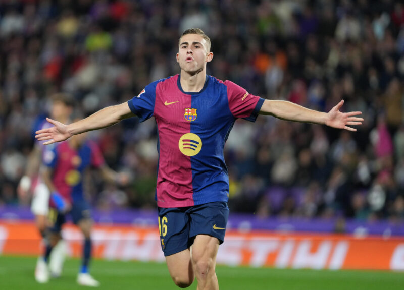 Laporta anuncia que se presentará a la reelección en 2026 El centrocampista del Barcelona Fermín López celebra tras marcar el segundo gol ante el Valladolid, durante el partido de LaLiga de fútbol que Real Valladolid y FC Barcelona disputaRON en el estadio José Zorrilla. EFE/R. García