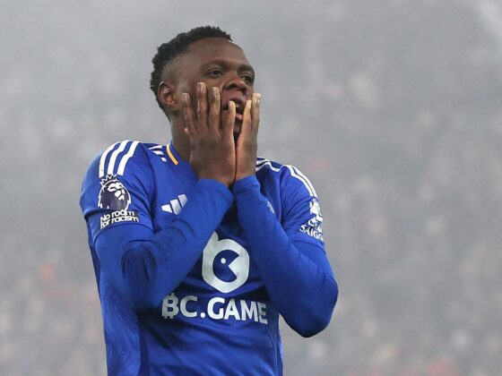 Patson Daka, del Leicester, durante un partido de Premler League. EFE/EPA/ADAM VAUGHAN