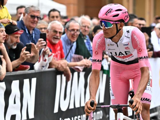 El mexicano Isaac Del Toro Romero, líder del Giro.EFE/EPA/LUCA ZENNARO