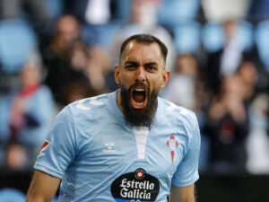 Borja Iglesias, delantero del Celta de Vigo